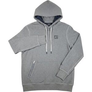 Fourlaps Peloton Hoodie Sweater Mens M Grey Cotton Blend Athletic